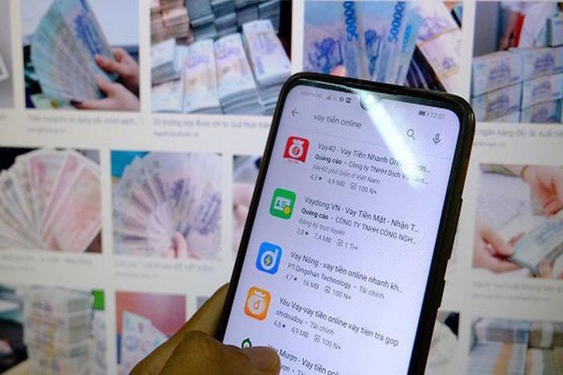 Cùng với đó là hàng loạt app vay online đưa người vay vào 
