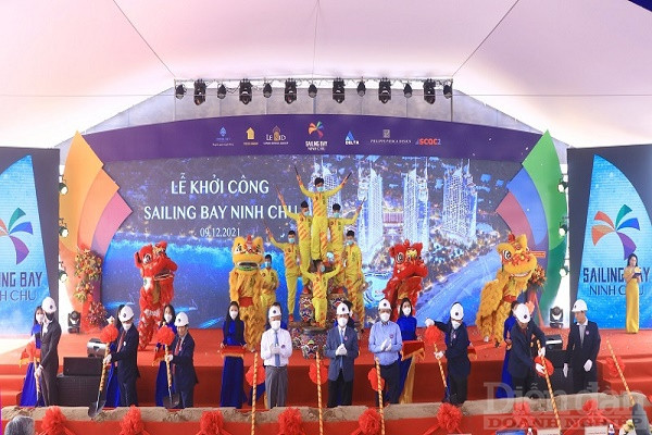 Tổ hợp giải trí nghỉ dưỡng biển 5 sao quốc tế Sailing Bay Ninh Chữ chính thức khởi công, tạo động lực phát triển cho du lịch Ninh Thuận.