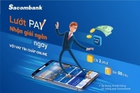 Vay trả góp không cần tài sản đảm bảo trên Sacombank Pay