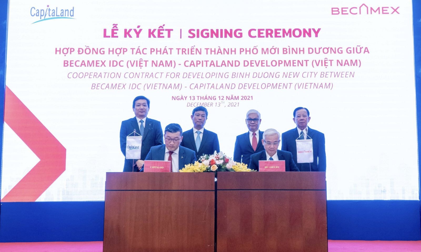  Lãnh đạo Becamex IDC và Capitaland Development ký kết hợp tác 