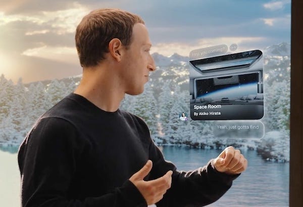 Giám đốc điều hành Facebook Mark Zuckerberg đưa ra bài phát biểu Metaverse (ảnh: Meta)