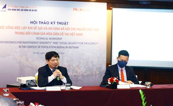 TS. Bùi Tôn Hiến, Viện trưởng Viện Khoa học Lao động và Xã hộip/vàp/Ông nguyễn Tiến Phương - TGĐ PrudentialVN