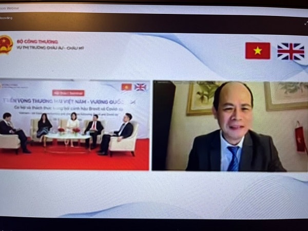 ông Nguyễn Cảnh Cường, Tham tán thương mại Việt Nam tại Vương Quốc Anh.