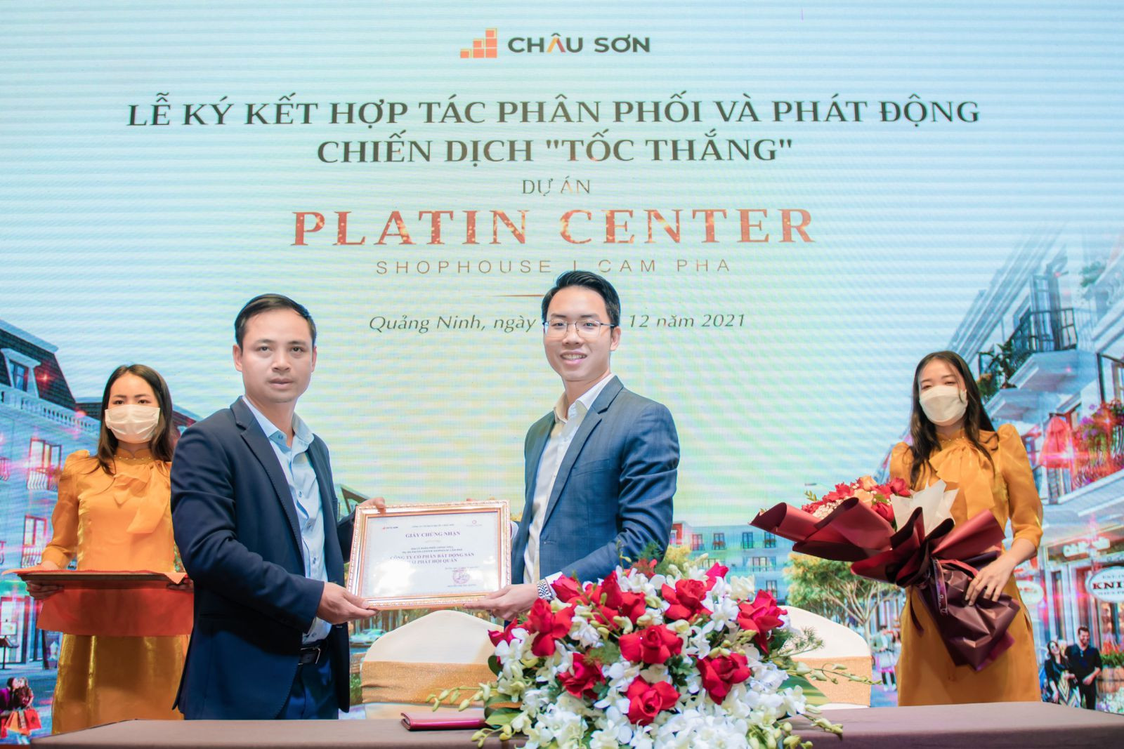 Địa ốc Châu Sơn ký kết hợp tác và trao giấy chứng nhận đối tác chiến lược dự án cùng Hải Phát Hội Quán