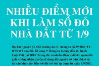 Nhiều điểm mới khi làm sổ đỏ nhà đất từ 1/9