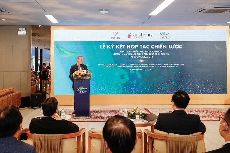 Ông Kevin J Beauvais, Giám đốc điều hành Fusion Hotel Group cho biết, vô cùng ấn tượng với vị trí và quy hoạch không gian sống như nghỉ dưỡng tại Aqua City.