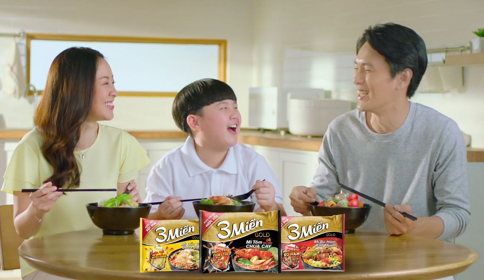 Mì 3 Miền Chua cay 3 cấp độ đáp ứng mọi sở thích ăn cay.