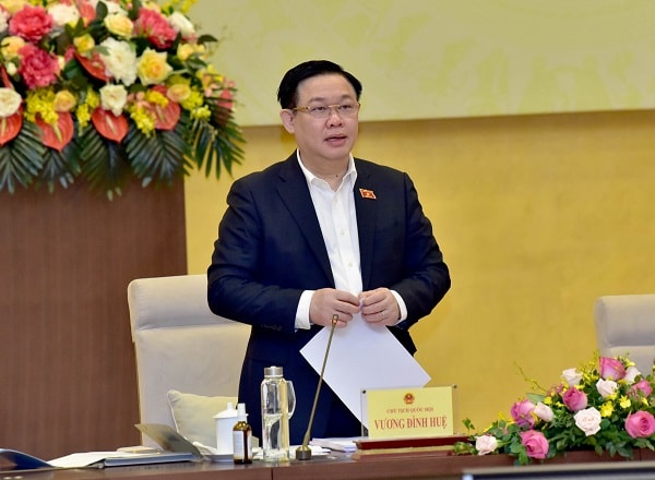 Chủ tịch Quốc hội Vương Đình Huệ.