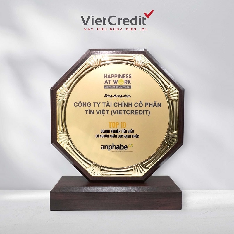 VietCredit được vinh danh top 10 doanh nghiệp có nguồn nhân lực hạnh phúc