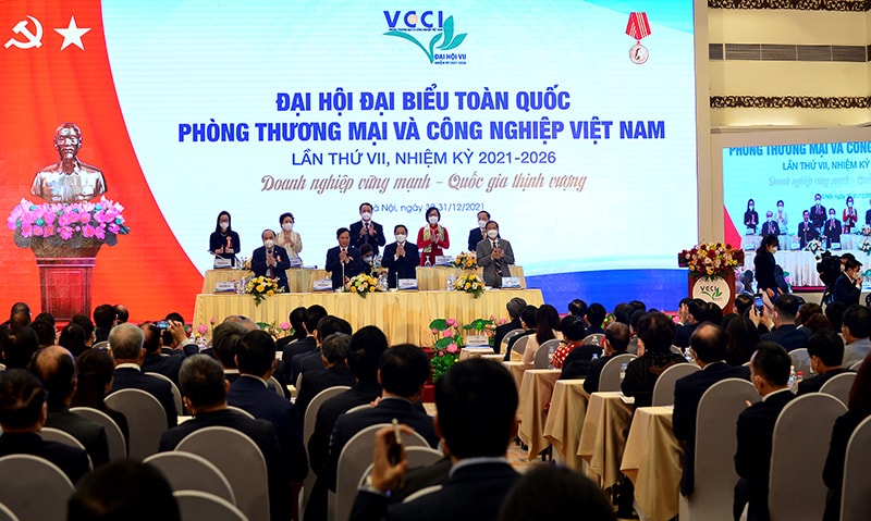 Toàn cảnh Đại hội Đại biểu toàn quốc VCCI lần thứ VII