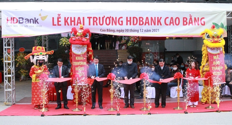 HDBank có mặt ở Cao Bằng và Tuyên Quang, góp phần phủp/rộng quy mô tại các tỉnh miền núi phía Bắc. Ảnh: HDB