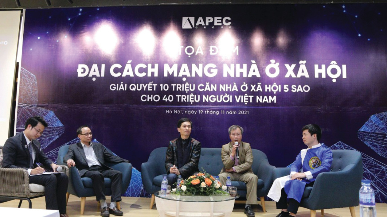 p/Tập đoàn APEC đã tổ chức toạ đàm “Đại cách mạng NƠXH 5 sao”, hướng tới giải quyết 10 triệu căn NƠXH 5 sao cho 40 triệu người Việt Nam.