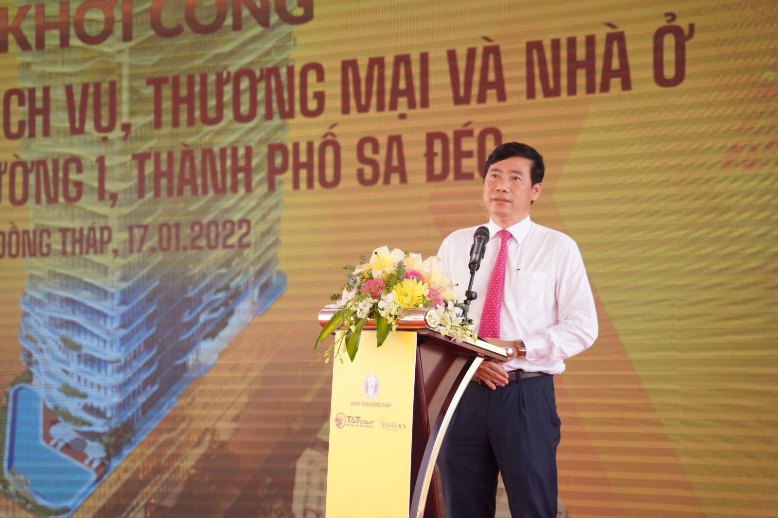 Ông Nguyễn Anh Tuấn, Phó Tổng Giám đốc Tập đoàn T&T Group phát biểu tại sự kiện