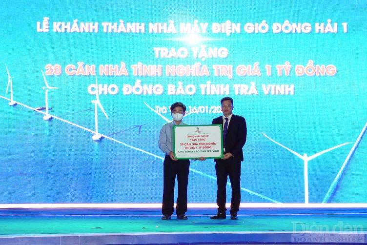 Trungnam Group trao tặng 20 căn nhà tình nghĩa cho đồng bào tỉnh Trà Vinh.