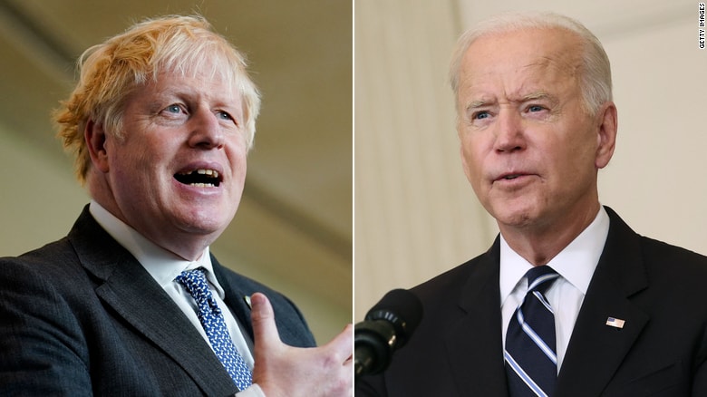 Thủ tướng Anh Boris Johnson và Tổng thống Mỹ Joe Biden đang đối mặt với 