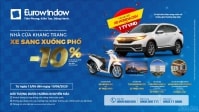 Cơ hội trúng ô tô 1 tỷ đồng khi mua sản phẩm Eurowindow
