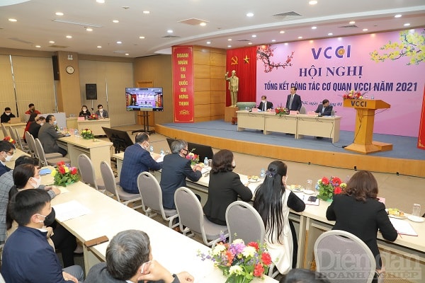 Hội nghị Tổng kết công tác cơ quan VCCI năm 2021.