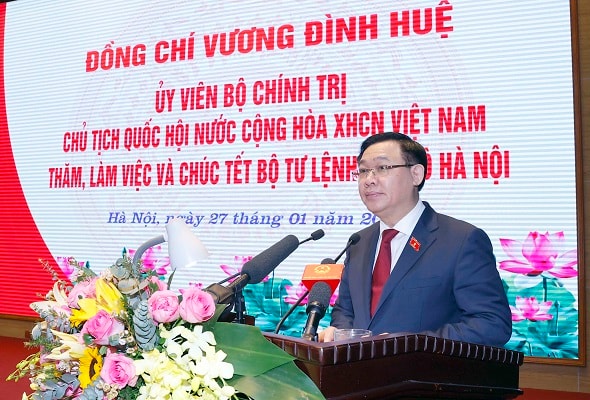 Chủ tịch Quốc hội Vương Đình Huệ.