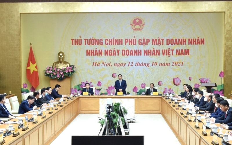 Thủ tướng Phạm Minh Chính gặp mặt cộng đồng doanh nhân, doanh nghiệp (DN) Việt Nam nhân Ngày Doanh nhân Việt Nam (13/10)