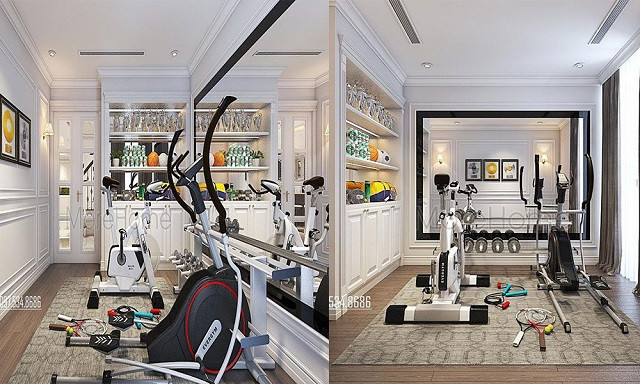 Phòng gym tại nhà. Ảnh: Morehome