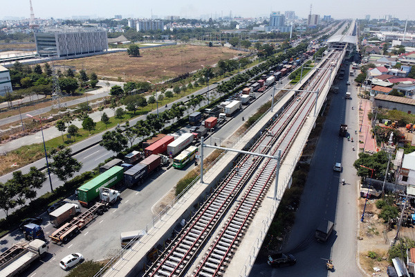 tổng tiến độ dự án tuyến metro số 1 hiệnp/đã đạt khoảng 88,61%.