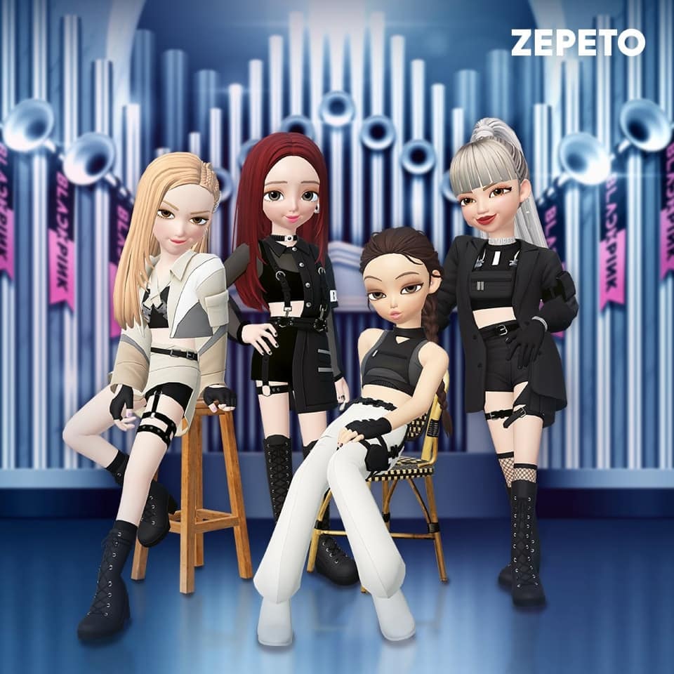 Zepeto là một mạng xã hội mới mang đến cho người dùng một không gian 'sống ảo' thú vị thông qua một nhân vật 3D do chính mình tạo nên. (Ảnh: Nhóm nhạc nổi tiếng Hàn Quốc Blackpink trong Zepeto.)