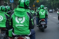 Tài xế giao hàng Gojek đình công