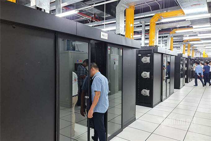 Trung tâm dữ liệu sinh thái ecoDC (Eco Data Center) tại khu công nghệ cao Láng - Hòa Lạc (Hà Nội).