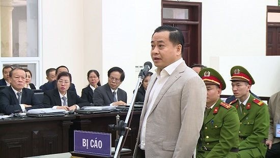 Phan Văn Anh Vũ trong một phiên tòa