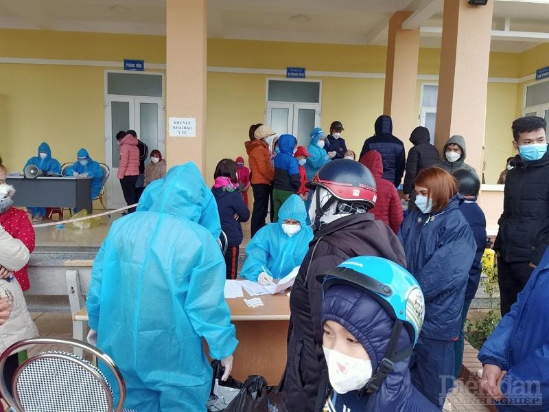 Tại Trung tâm y tế xã Hải Nhân