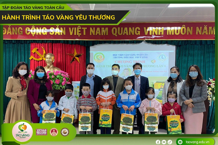 Những phần quà, những mái ấm nhân ái được Tập đoàn Táo Vàng Toàn Cầu đã và đang trao tặng đến các trường học và hoàn cảnh khó khăn