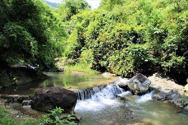 Khu vực Dự án trồng rừng, bảo vệ rừng đầu nguồn và khai thác du lịch sinh thái thác Thăng Thiên. Ảnh: K.N