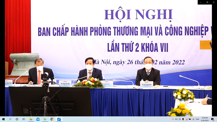 Hội nghị lần thứ hai, Ban Chấp hành VCCI Khóa VII. Ảnh: Bảo Loan