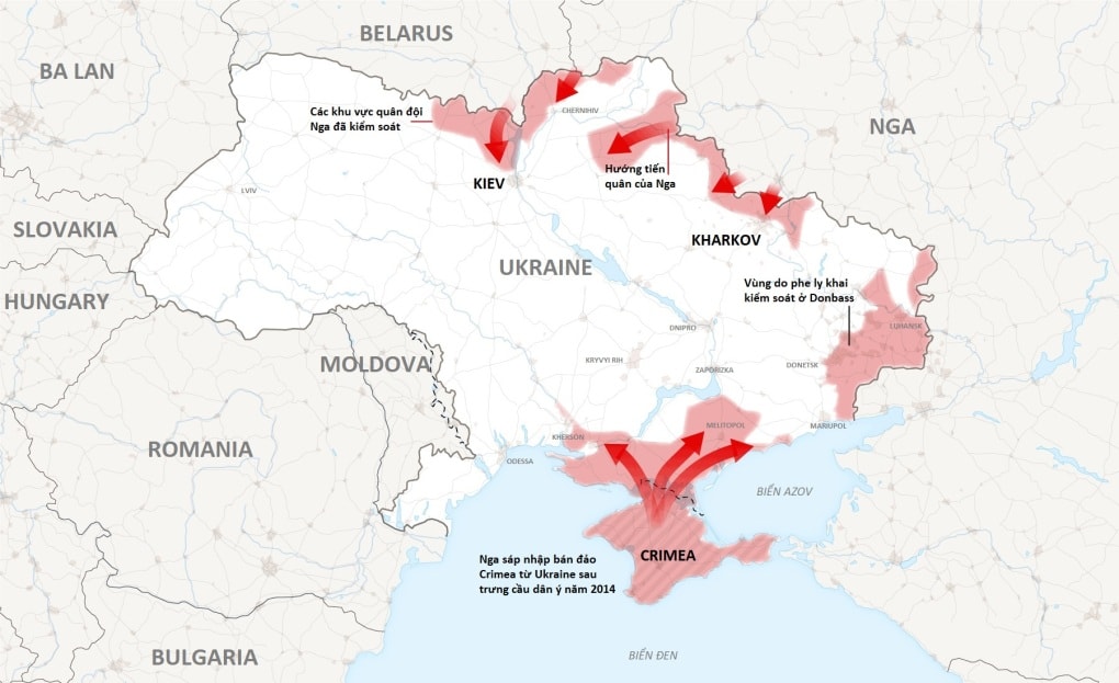 Quân Nga chưa thể tiến sâu vào lãnh thổ Ukraine