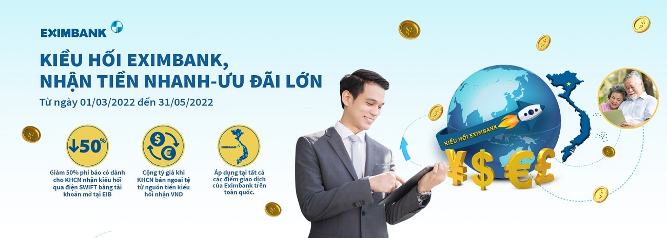 Chương trình ưu đãi trong tháng đặc biệt của Eximbank. 