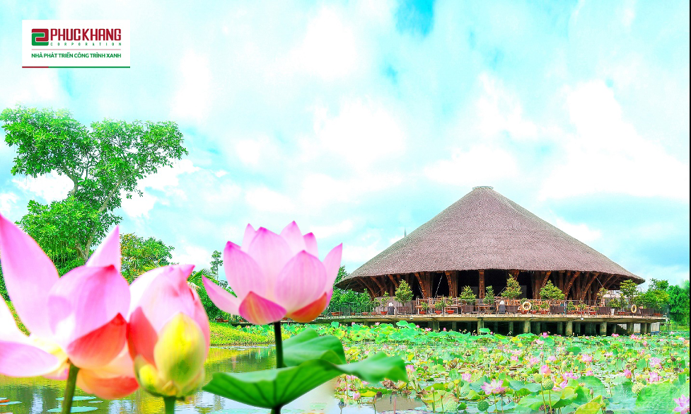 Không gian yên bình, tươi mát tại Khu đô thị Văn hóa - Thương mại - Du lịch Làng Sen Việt Nam