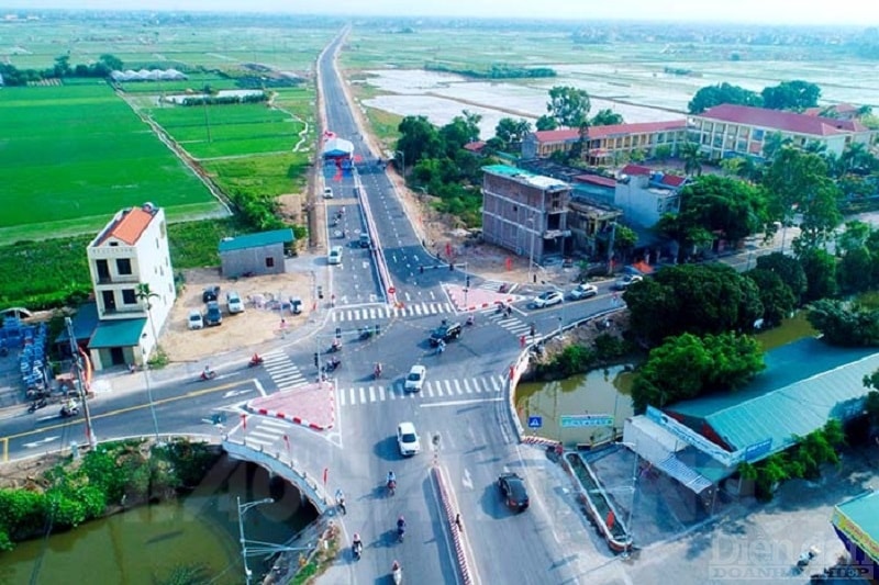 Đoạn tuyến nối quốc lộ 5 và quốc lộ 37, tỉnh Hải Dương,là một phần đường vành đai II TP Hải Dương để kết nối với tuyến đường trong quy hoạch vành đai V vùng Thủ đô (Ảnh: Báo Hải Dương)
