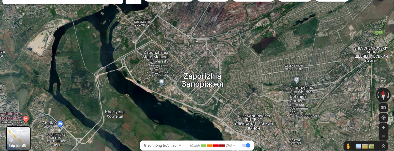 Zaporizhzhia ở Đông Nam Ukraine