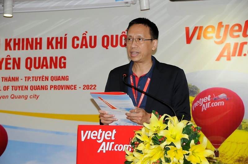 ông Nguyễn Thanh Sơn – Phó Tổng Giám đốc hãng Hàng không Vietjet Air - Ảnh: Đình Đại.