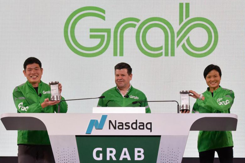 Grab từ khi IPO, cổ phiếu đã sụt giảm.