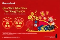 “Giao dịch khai niên – lộc vàng đại cát” với Sacombank