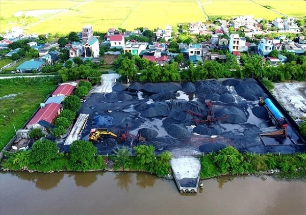 Bãi than của Công ty Hoàng Kim, nơi diễn ra 2/3 vụ trộm cắp than