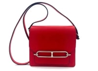 Túi Hermes Roulis Mini 18 Calf Evercolor Leather Shoulder Bag in Red