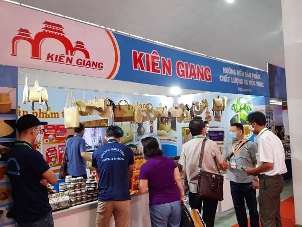 Khu gian hàng của tỉnh Kiên Giang.