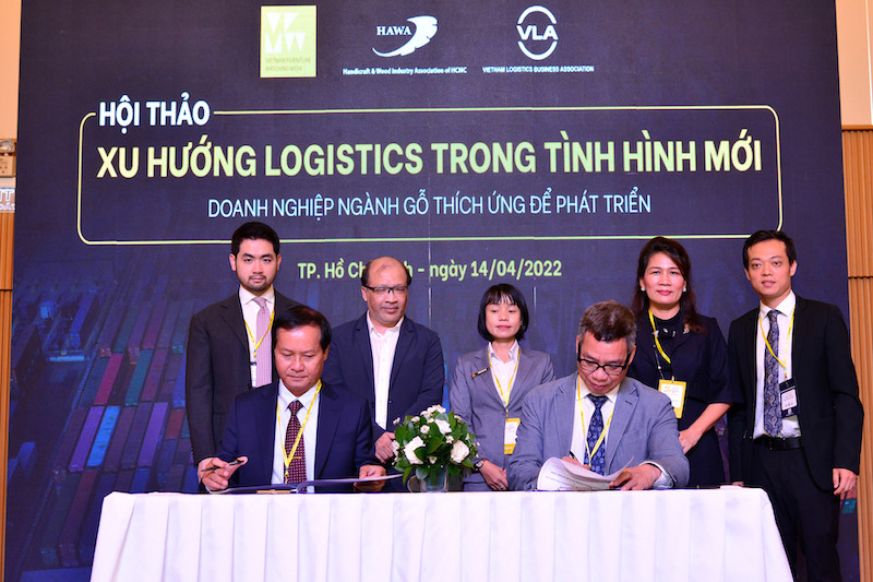 Ký kết Thỏa thuận hợp tác giữa Hiệp hội Doanh nghiệp dịch vụ Logistics Việt Nam (VLA) và Hiệp hội Mỹ nghệ và Chế biến gỗ TP. HCM (HAWA).