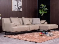 Sofa Da Chữ L Nhập Khẩu Phong Cách Ý