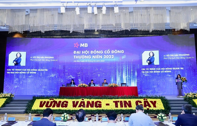 MB) tổ chức thành công Đại hội đồng cổ đông thường niên (ĐHĐCĐ) 2022 với nhiều nội dung quan trọng được đệ trình và thông qua. 