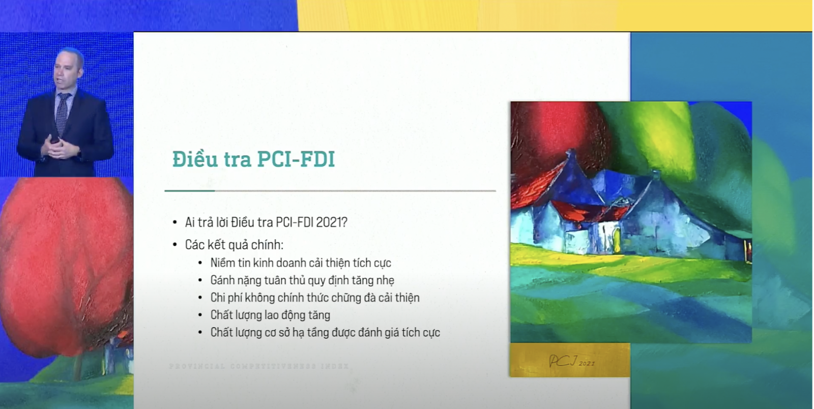 GS Edmund Malesky – Trưởng nhóm nghiên cứu bộ Chỉ số PCI tại Lễ công bố.