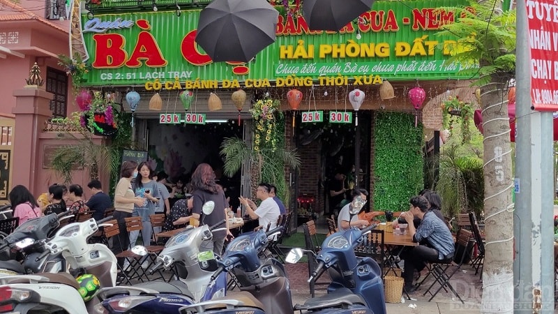 Những quán ăn đậm chất Hải Phòng thường xuyên đông khách vào dịp cuối tuần