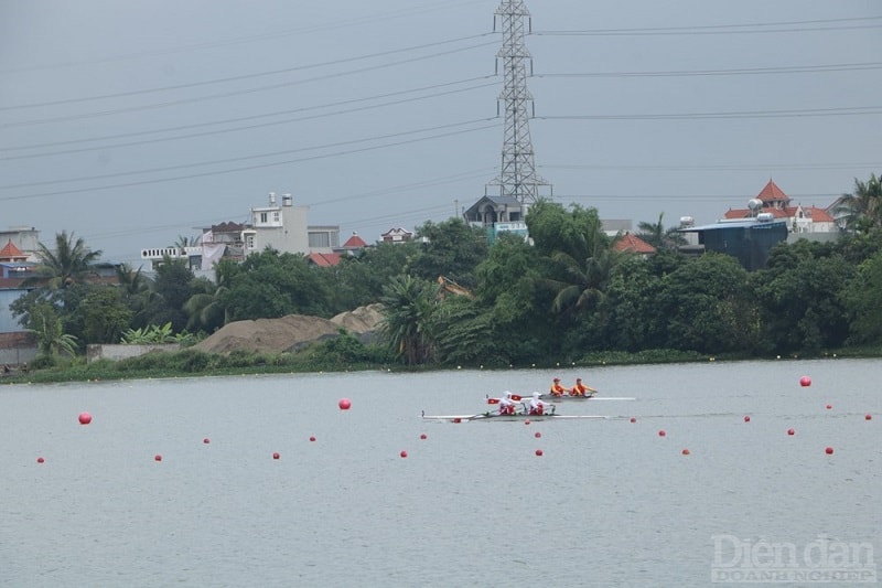 Khu huấn luyện đua thuyền Hải Phòng diễn ra môn đua thuyền Rowing